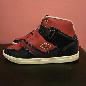 Coogi Shoe Men's 11 Vintage Australia High Top Leather Sneakers Red Blue Vintage